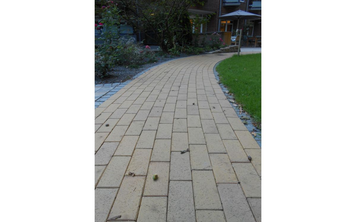 Тротуарная клинкерная брусчатка Vandersanden Pisa желтая, 200*100*45 мм