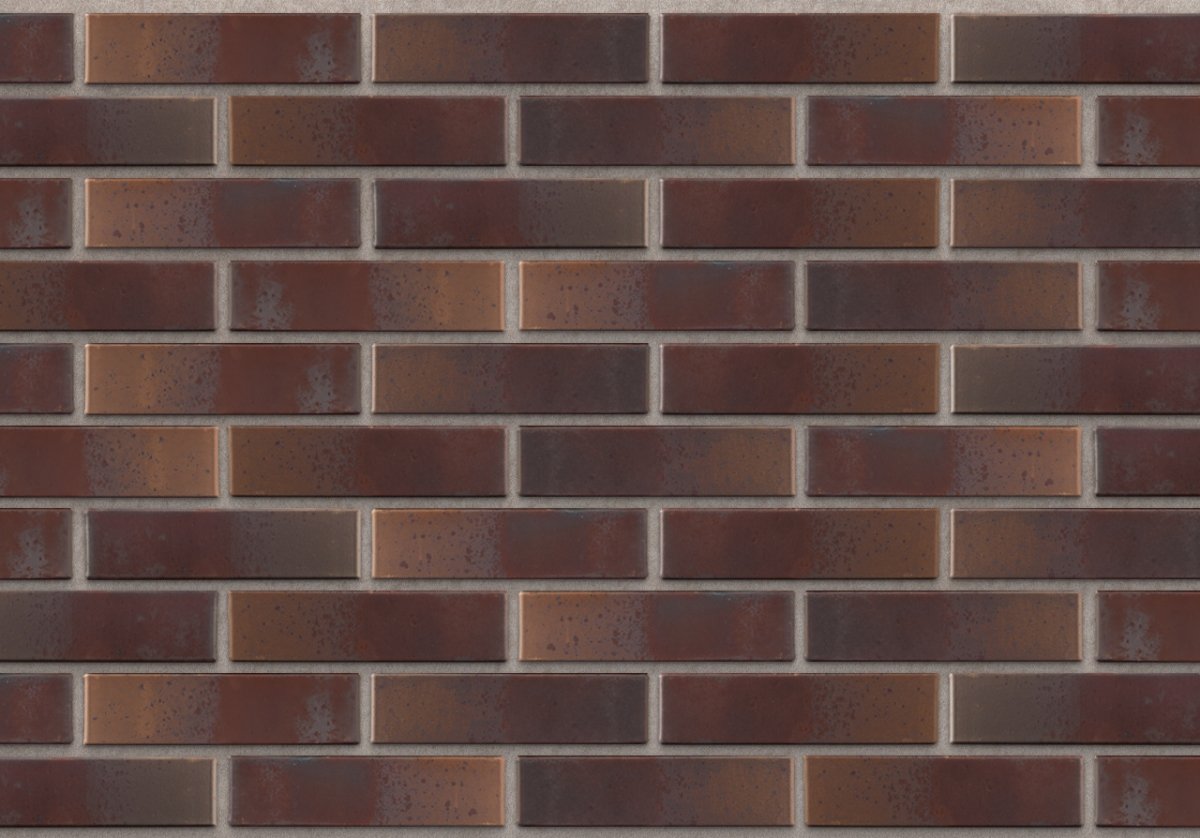 Облицовочный кирпич Славянский кирпич Прованс-bunt (бордовый, фиолетовый, коричневый) - 250x120x65 мм 