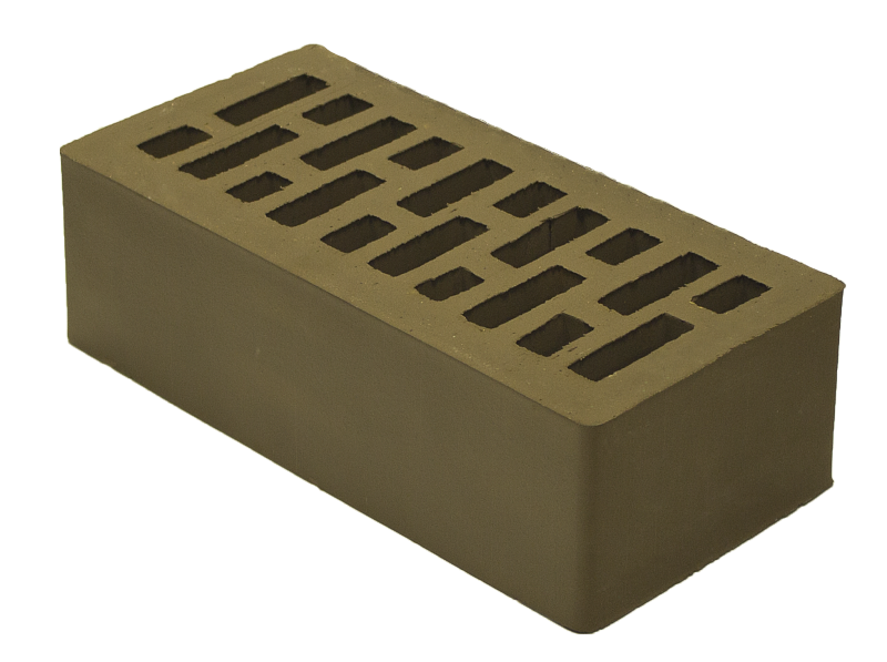 Облицовочный пустотелый, М-200,120x250x88, коричневый, Тербунский гончар КЗ