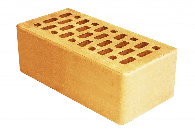 Облицовочный пустотелый, М-150,120x250x88, солома, Терекс кирпич